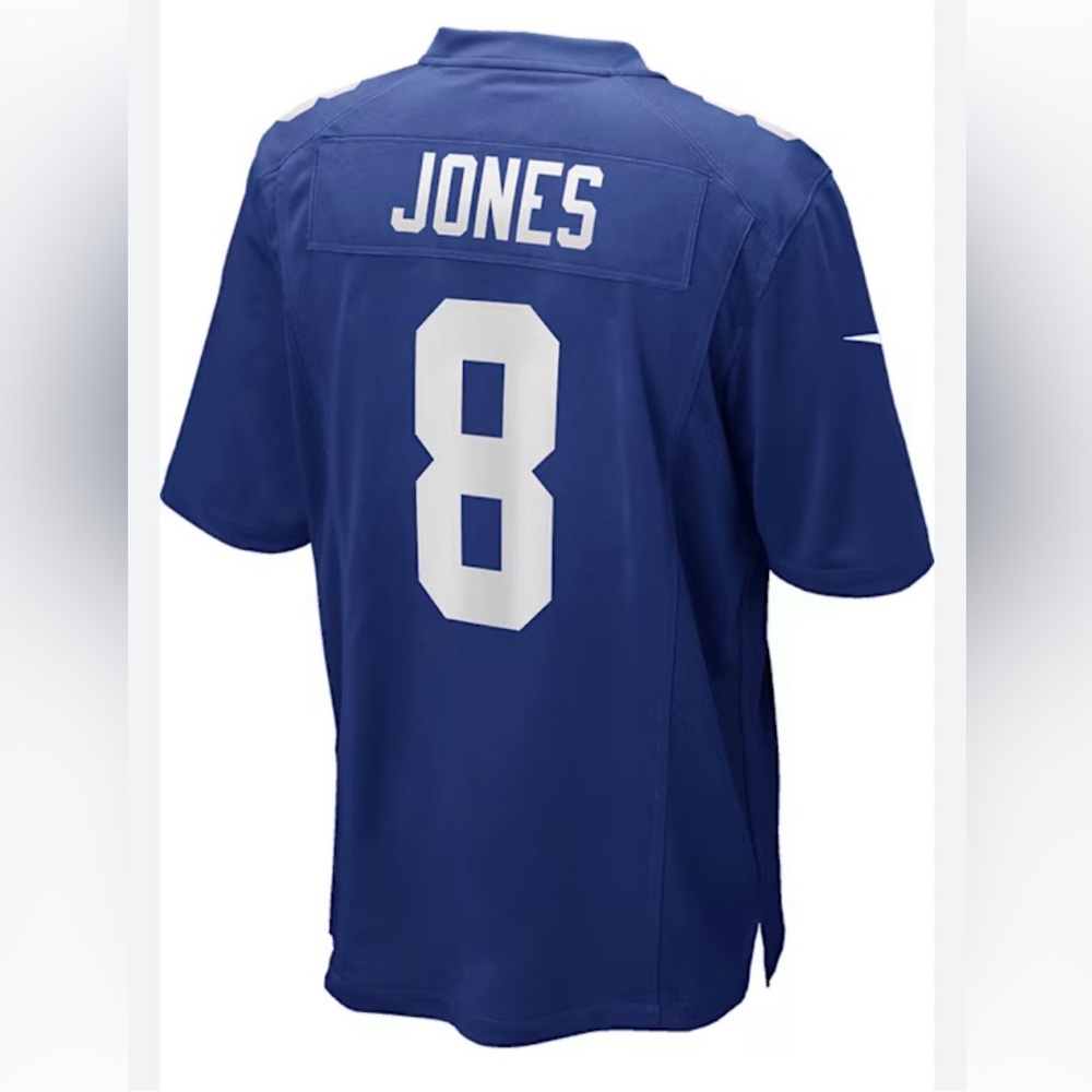 Nike On‎ the Field NFL NY Giants Players #8 Daniel Jones Jersey Size L EUC
